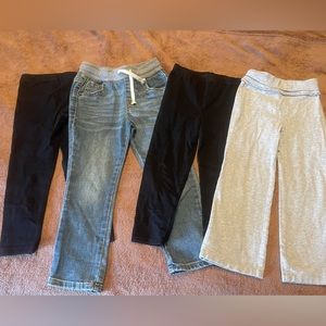 4 pairs girls 4/4T pants